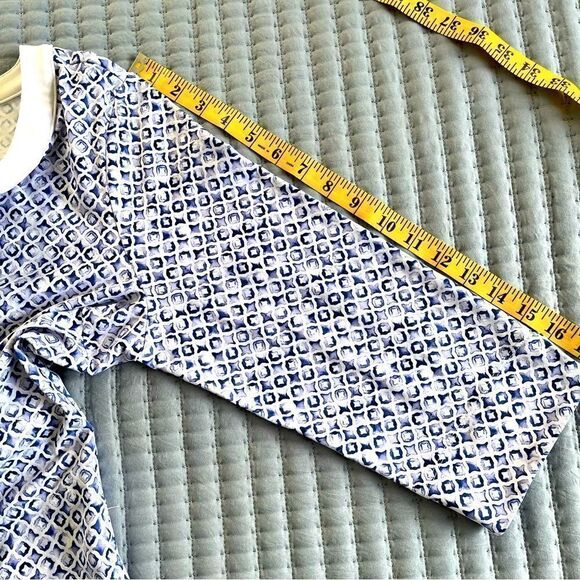 Tommy Bahama Aubrey Tile Isle IslandZone Shift Dress Blue and White Size Medium - Picture 9 of 14